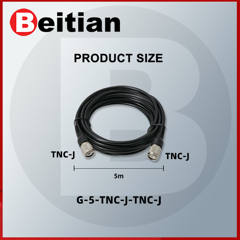 Beitian TNC-SMA coaxial pure copper injection connection feeder RTK antenna mushroom head SYV50-3 fixed base Beitian TNC-SMA coaxial pure copper injection connection feeder RTK antenna mushroom head SYV50-3 fixed base